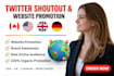 twitter shoutout crypto promotion for website traffic