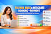 fix wix bugs, integrate wix booking and payment with wix velo coding