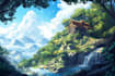 design fantasy background and landscape
