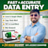 do data entry and clean your data professionally