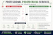 proofread and correct grammar, spelling and punctuation