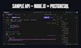 build a rest API backend with node js express and postgresql