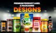 design packaging mockup label box bottle and pouch design