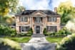 sketch architectural house portraits