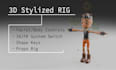 create a clean 3d character rig in blender