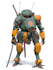 do anime style mecha robot illustrations