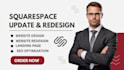 update squarespace website design redesign squarespace development