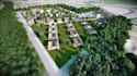 render building residential development, landscape master plan, community layout