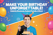 create a unique famous birthday celebration with full profile support