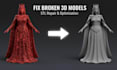 do stl file repair fix edit covert custom modification 3d cleanup 3d printing