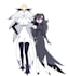 fullbody illustrations in the style of hazbin hotel