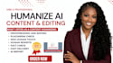 check plagiarism humanize ai content rewrite edit ai content in 2 hours