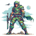 do a character pixel art