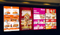 do static digital menu, tv screen menu, digital menu board