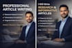 write professional articles and website content