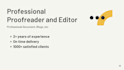 proofread and edit your document, thesis, etc