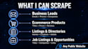 do web scraping and extract leads, products, or listings to excel or any format