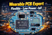 design professional wearable pcb, flexible pcb, and iot smart device circuits