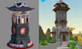 create minecraft builds, minecraft map, minecraft castle, minecraft server