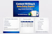 do content writing and data entry in excel and word