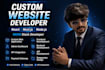 develop a custom website using react, next js and node js