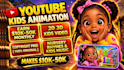 create 2d, 3d kids abc learning video, kids learning animation video