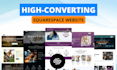 build squarespace website update squarespace website redesign squarespace design