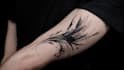 custom an abstract black tattoo design