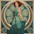 do illustrations in art nouveau style