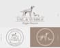 do custom hand drawn animal dog logo design