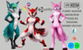 do vrchat avatar commission, vrc wolf avatar 3d furry nsfw vtuber anime model vr
