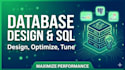 design and optimize databases mysql, postgresql, sql server