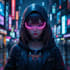 create an anime character , cyberpunk character