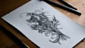 draw a custom traditional tattoo design