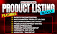 do shopify and wordpress product listing and bulk product upload
