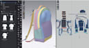 3d bag in clo3d with pattern and tech pack for production