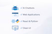 develop ai web applications,full stack website s , and custom software