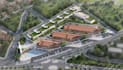 redevelop commercial complex,mixed use building,landscape render,urban planning