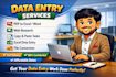 fast data entry, web research, real estate, product listing,