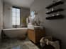 bathroom interior design in 3d and render
