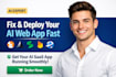fix lovable ai website deploy replit web app base44 vercel supabase firebase dns