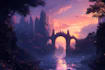 design amazing fantasy landscape