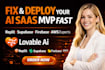 build fix deploy lovable ai website saas mvp convert ios app base44 supabase aws