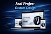 create a modern responsive lading page, HTML CSS js