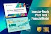 build a custom startup financial model and financial plan