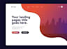 create a responsive landing page using HTML CSS javascript or web flow