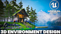design game levels, 3d isometric room and environment in unreal engine 5