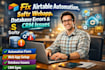 fix airtable automation, softr webapp, database errors and CRM issues softr sync
