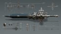 create weapon design and illustration