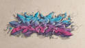 make a modern street art graffiti logo